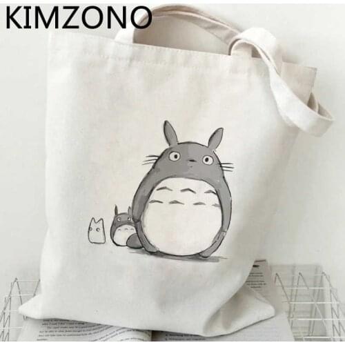 Totoro shopping bag recycle bag bolso bolsas de tela shopper cotton grocery bag bolsas ecologicas reusable foldable cabas