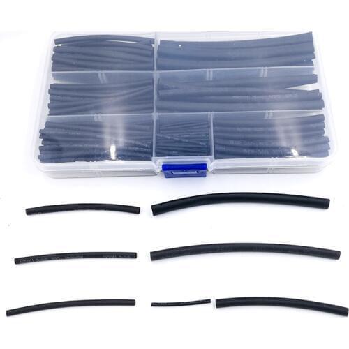 FreeShipping Heat shrinkable tube 200PCS/SET 1mm 2mm 2.5mm 3mm 4mm 5mm Tubing Sleeving Wrap Wire Cable Kit