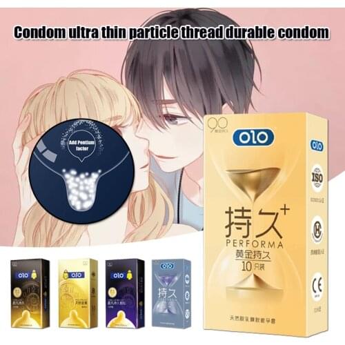 Olo Condom Ultra-Thin Particle Thread Long-Lasting Condom Adult Sexual Family Planning Products Condom For Women