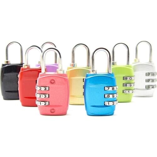 3 Digit Dial Rotate Combination Code Number Lock Padlock For Luggage Zipper Bag Backpack Handbag Suitcase Drawer Durable Locks
