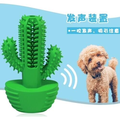 The new dog toothbrush pet vocal cleaning teeth molar stick toy supplies