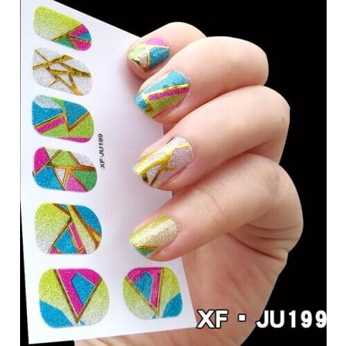 10 packs mixed solid colour nail art sticker full cove nail wraps nail decals nail art set free shipping