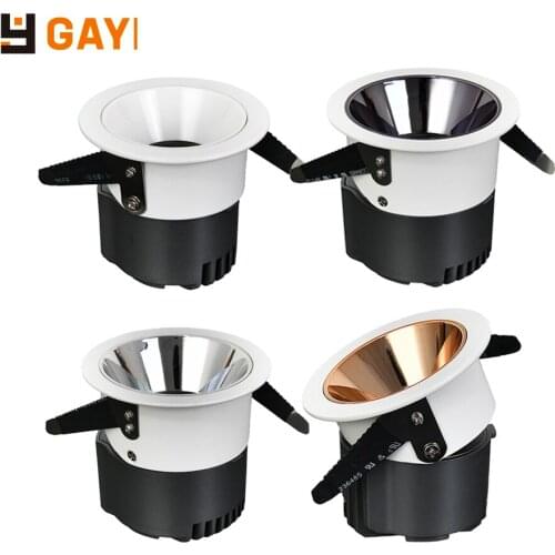 2021 Adjustable LED Ceiling Spotlight Embedded Anti-glare Downlight 5W 7W 10W 12W 18W 20W 25W Hotel Aisle Picture Background