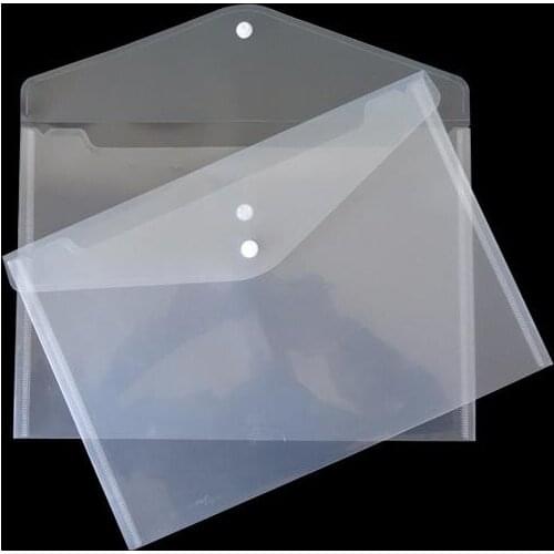 300 PCS Great Transparent Plastic A5 Folders File Bag Document Hold Bags Folders Filing Paper Storage Office School Supplies