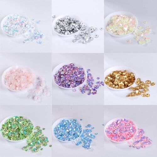 5-9.5mm DIY Sequins Concave Convex Flower Paillettes Nail Decoration Sewing Wedding Dress Accessories DIY Sewing Material