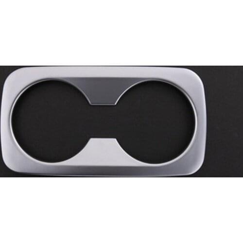 Car Stickers ABS Matt Chrome Rear Seat Water Cup Sticker Water Holder Cover Trim For Hyundai Tucson 2014 2015 2016 Accessories