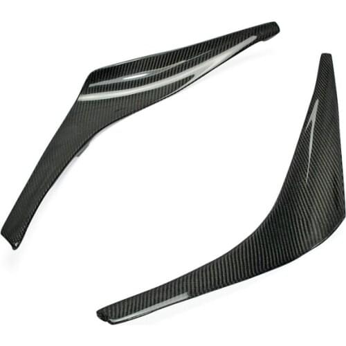 Car Accessories Carbon Fiber RB Style Front Bumper Canard Glossy Fibre Splitter Kit 2pcs Racing Kit Trim For Infiniti G37 2 Door