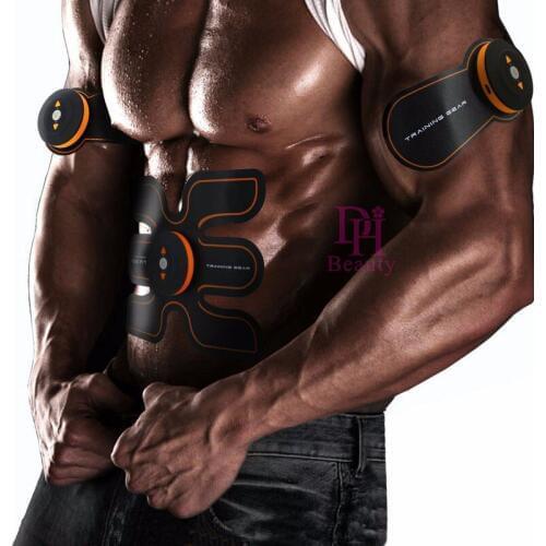 NEW Rechargeable Electric Muscle Stimulator EMS Body Slimming Beauty Machine Muscle Exerciser Electro Body Toning Massager