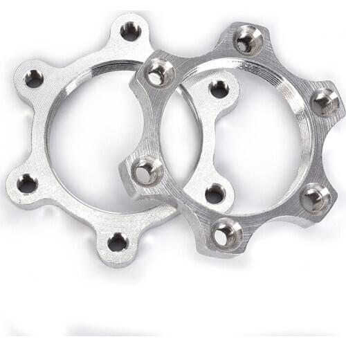 44mm 6 Bolt Bike Freewheel Threaded Hubs Disk Disc Bicycle Brake Rotor Flange Adapter Bicycle Brake Parts