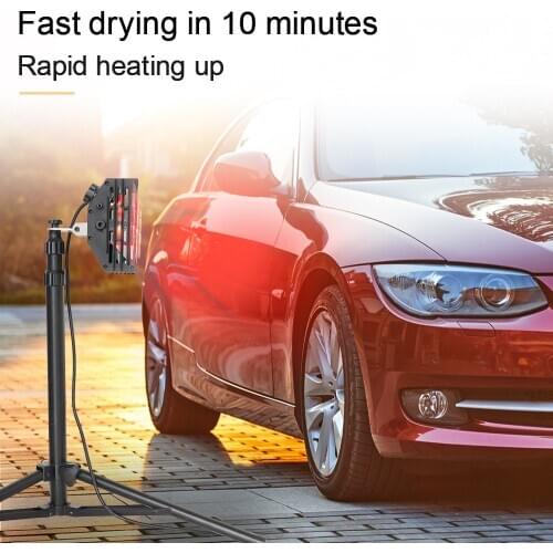 1000W infrared Paint Curing Lamp Shortwave Infrared Heating Lamp Light Liftable Car Body Paint Drying Lamp Auto Parts Repair