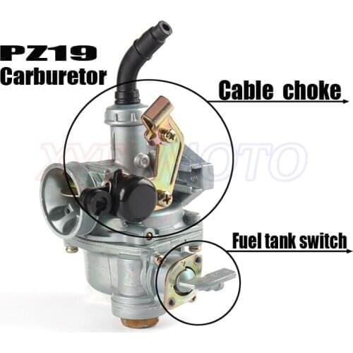 PZ19 19mm Motorcycle Carb Carburetor For KEIHI 50cc 70cc 90cc ATV Buggy Kart Horizontal Engine