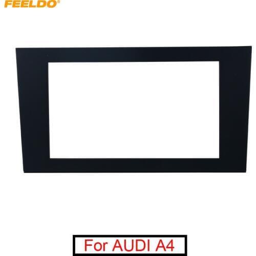 FEELDO Car 2DIN Radio Stereo Fascia Trim Panel Frame Installation Mount Adapter Kit For AUDI A4(B7)2005-2008/SEAT Exeo 2009