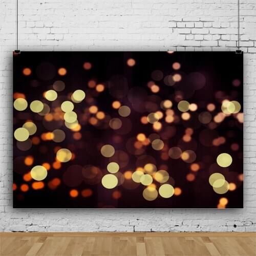 Colorful Light Spot Backdrop Black Photography Background Baby Shower Celebration Photo Booth Studio Decor