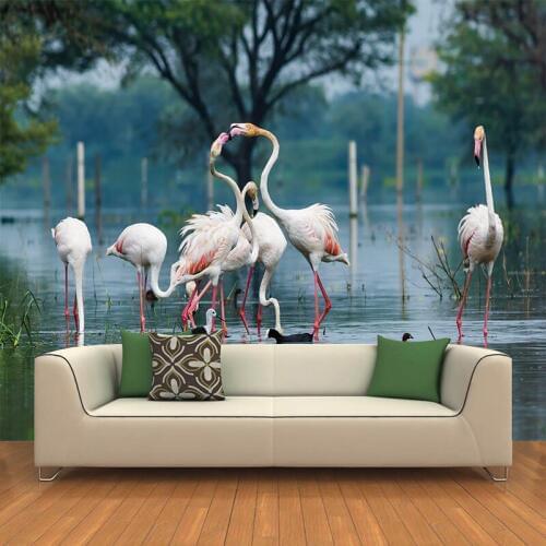 Creative Canvas Painting Red-crowned Crane Traditional Wallpaper Wall Pictures Art Print Poster Living Room Home Decoration