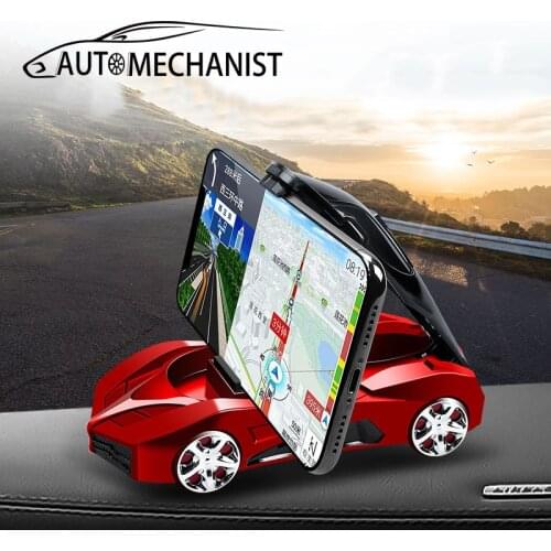 Creative Car Phone Holder Mount Dashboard Smartphone Support Cellphone Stand With Parking Number Plate For Car Interior Parts