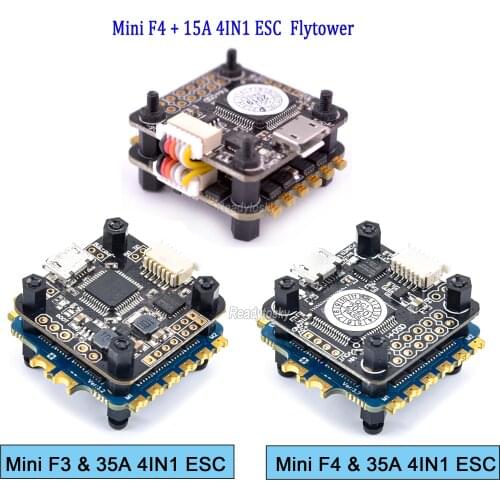 Mini F3 / F4 Flytower Flight control Integrated OSD 4 in 1 Built-in 5V 1A BEC 15a ESC Support Dshot For FPV RC Drone