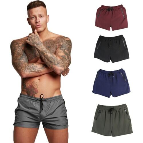 Mens Shorts Trunks Quick Dry Beach Shorts with Pockets for Surfing Running Watershort White Lining