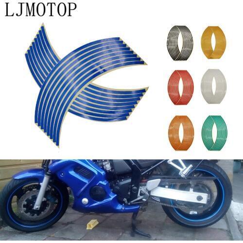 Motorcycle Wheel Sticker Motocross Reflective Decals Rim Tape Strip For Honda CRF 1000L 20M 250L XR 230 250 400 SL230 CRF150R