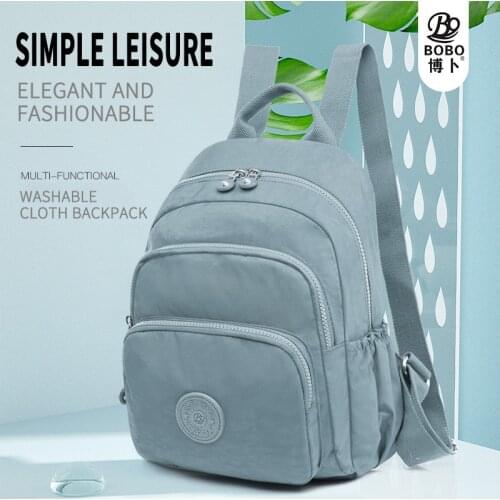 Oxford Cloth Nylon Backpack Womens New Large Capacity Womens Backpack Fashion College Students Bag Travel Bag