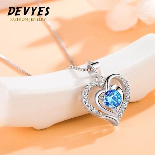 New Arrival Personality Love Heart Necklace Pendant Zircon Jewelry for Women Best Gift Valentines Day & Birthday Presents