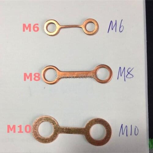 Diesel Oil Return Tube Clamp Copper Washer Seal Ring Gaskets Pad, M6/M8/10/M12, Common Rail Injector Repair Tools