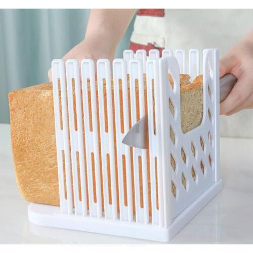 Plastic Splicing Toast Bread Slicer Loaf Cutter Rack Slicing Cutting Guide Tools