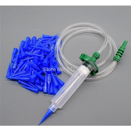 Dispenser Connector 10cc Dispensing Syringe Tube Adapter w/ 10cc Glue Industrial Syringe Barrel and 22G Tapered Dispensing Tips