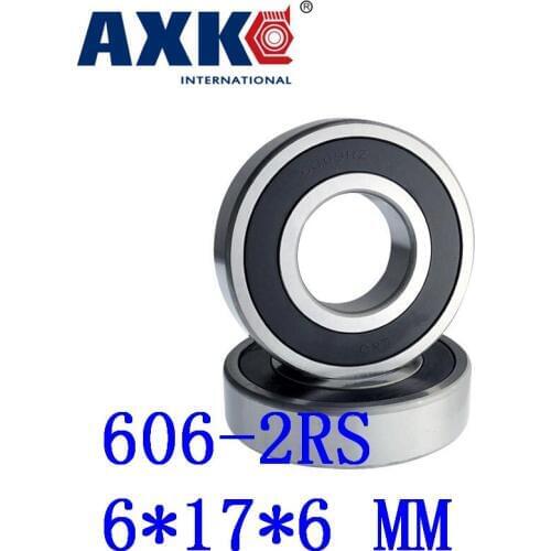 50pcs/lot Factory Direct Sale 606-2rs 606 2rs 606rs R1760hh 6*17*6 Mm High Quality Miniature Deep Groove Ball Bearing