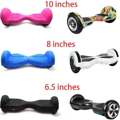 Hoverboard Silicone Case 6.5/8/10/ Inch Cover Shell Half Protector Wrap for Skateboard Overboard Smart Balance Electric Scooter