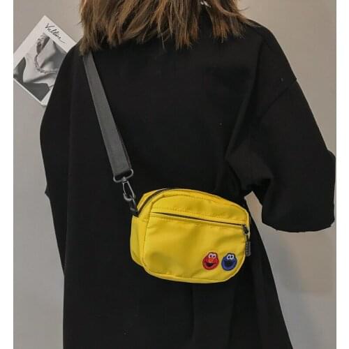 SHYAA New Style Womens Shoulder Bag Light Casual Small Mobile Phone Bag Waterproof Nylon Diagonal Girl Crossbody Bag