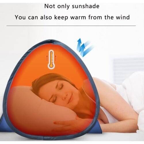 Tent Sun Shelter Portable Awning Head Pop Up Tent High Quality Sunshade For Beach Sand Prevention Sunbathing