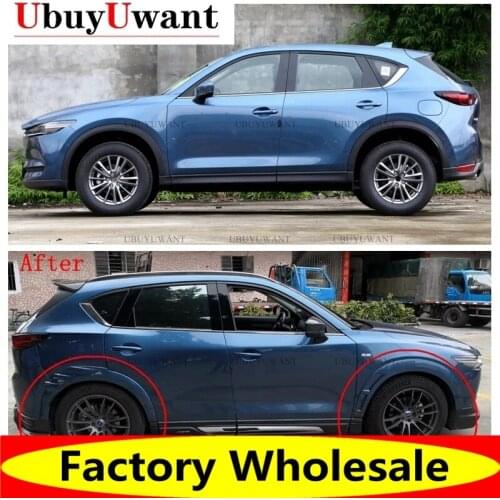 UBUYUWANT For MAZDA CX-5 2019 2020 2021 4pcs High Quality Car Fender Wheel Eyebrow Protector Wheel Arch Trim Strip