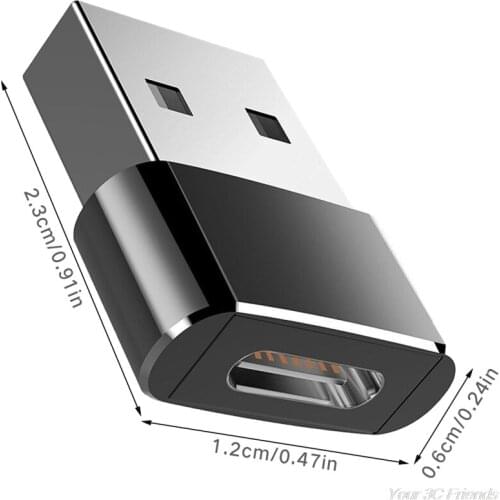 Usb Type A Male To Usb Type C Female Connector Converter Adapter Type-c Usb Standard Data Transfer Charging For iphone12 M03 21
