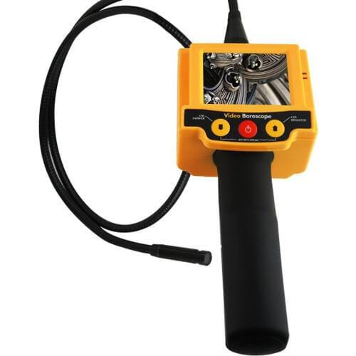 Video Inspection 10mm Camera Borescope Pipe Car Tube SnakeScope 180degree Image Rotation 2 LED Industrial Endoscope