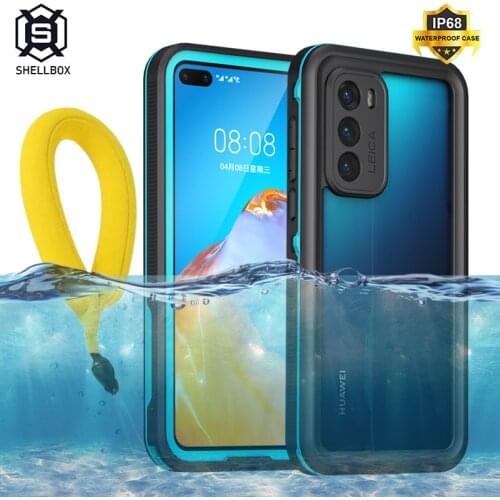 For Huawei P40 Pro P30 Lite Waterproof Case for Huawei P30 Pro Mate 30 Pro Shockproof Cover for P20 Pro P20 Lite Case Silicone