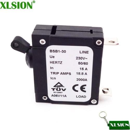 XLSION 15 AMP 15A Generator Circuit Breaker 18.8 Trip Amps 230V Icn BSB1-30 2000A HERTZ 50/60