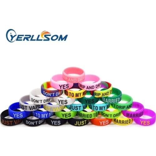 YERLLSOM 300pcs/Lot High Quality Custom Personal Vape Bands For Events Y21021702