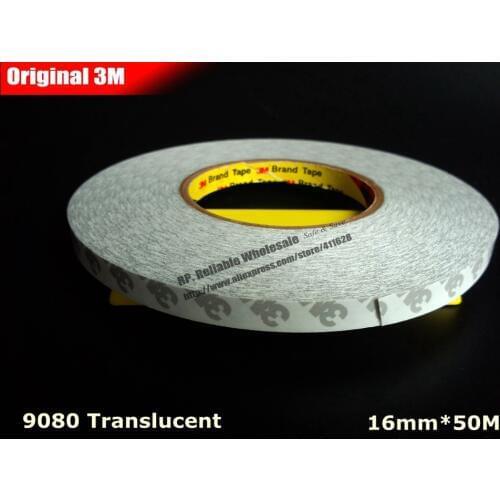 16mm *50M) 3M 9080 Double Sided Adhesive Tape for Mobilephone Tablet Tablet TV Panel Trim, Monitor Display Windows Fix