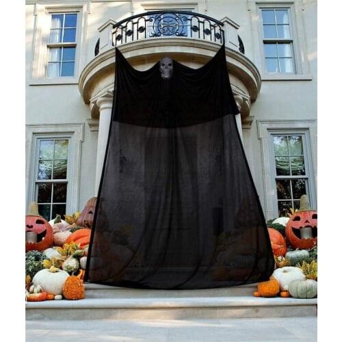 300cm Halloween Hanging Skull Ghost Haunted House Decoration Horror Scary Props Halloween Party Pendant Home Door Bar Decor