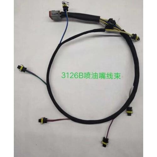 Excavator accessories CAT 325C/3126B C-7 electric injection engine injection nozzles wiring harness 153-8920