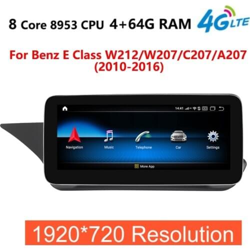 Android 10.0 4G +64G Car multimedia player radio GPS For Mercedes Benz E Class W212 W207 2009 2010 2011 2012 2013 2014 2015 2016