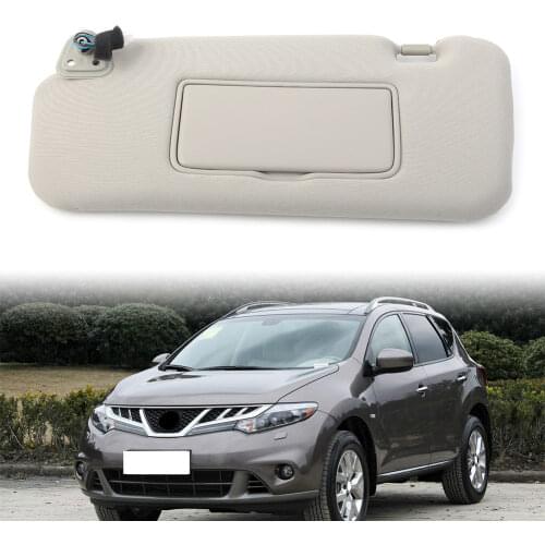 Car Sun Visor Shield Sunshade Left Side Replacement for Nissan Murano 2009 2010 2011 2012 2013 2014 96401-1AA1B Gray