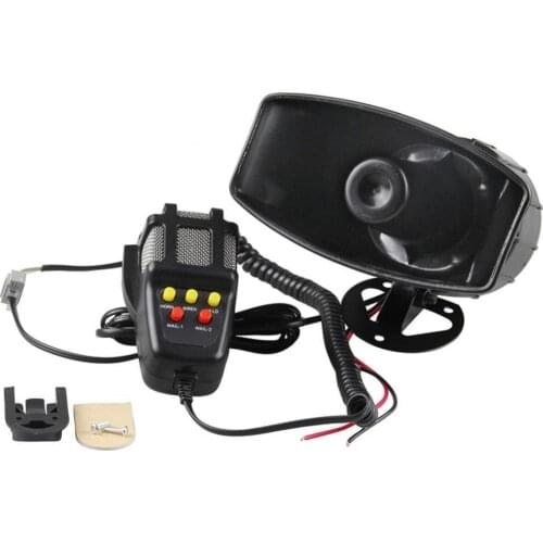 12V 60W 300dB Car Vehicle Waterproof Recording Loud Speaker Siren Horn with Mic