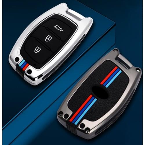Zinc Car Key Case For Hyundai Tucson Sonata Fe Creta ix25 ix35 ix45 I10 I20 i30 i40 Verna Solaris Mistra Elantra