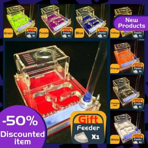 Colorful Acrylic Moisturizing Shading Ant Farm, Ant Nest Landscaping Ant House Insect Castle Workshop Pet Ant Hill 2021 New