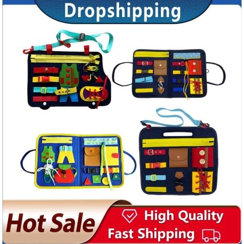 Childrens Montessori Toy Educational Sensory Toys for Toddlers Learning Toys Life Skills Practice Busyboard Educational Toy