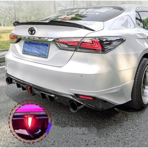 Rear Bumper Diffuser Side Skirt Lip Spoilers For TOYOTA CAMRY 2018 2019 2020 2021 High Quality PP ABS Auto Accessories