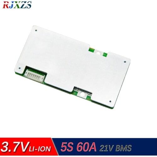 5S 60A version S lipo lithium Polymer BMS/PCM/PCB battery protection board for 5 Pack 18650 Li-ion Battery Cell w/ Balance