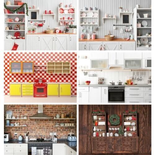 Kitchen Baking Cooking Photography Background Child Baby Cook Birthday Studio Photocalls Customize Printed Photo Backdrops