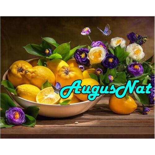 Fruits diamond painting kitchen decor daimont embroidery oranges diamant mosaic oil painting by numbers canvas painting man art